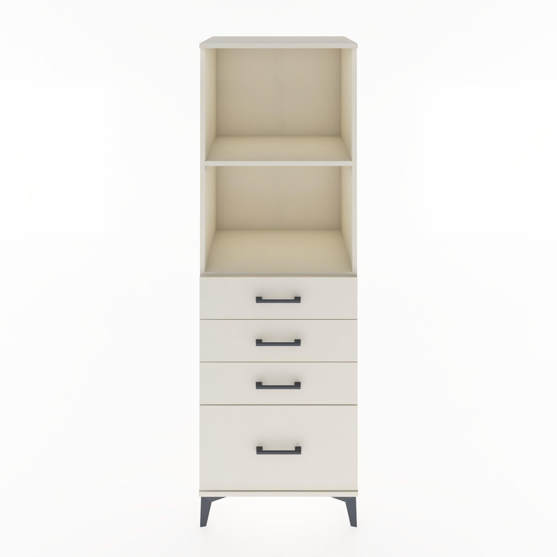 Woodntry Modular Cabinet Moonstone 60x44x170 cm with Drawers and Shelves CR41-1