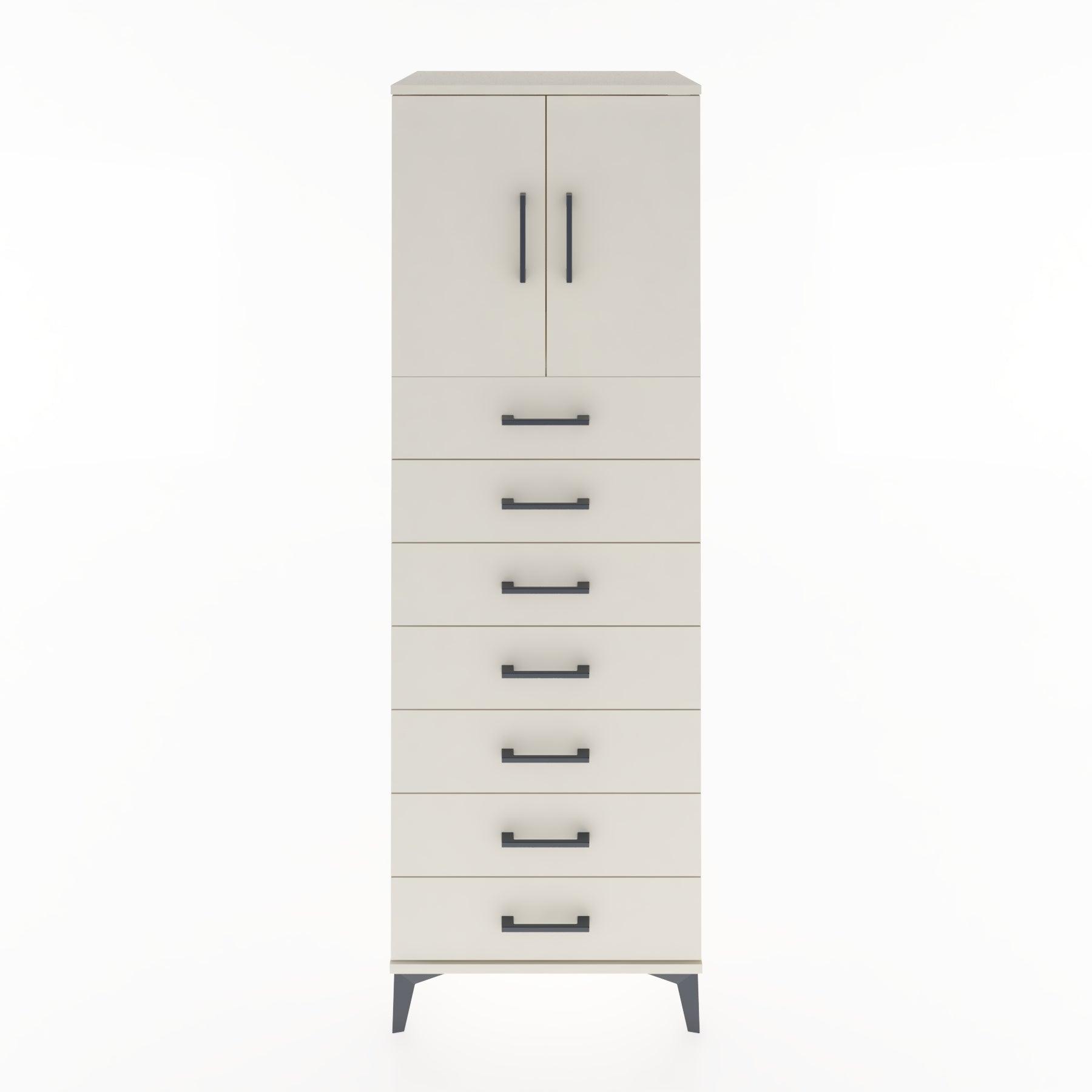 Woodntry Modüler Dolap Aytaşı 60x44x170 cm Kapaklı ve Çekmeceli KC2-1