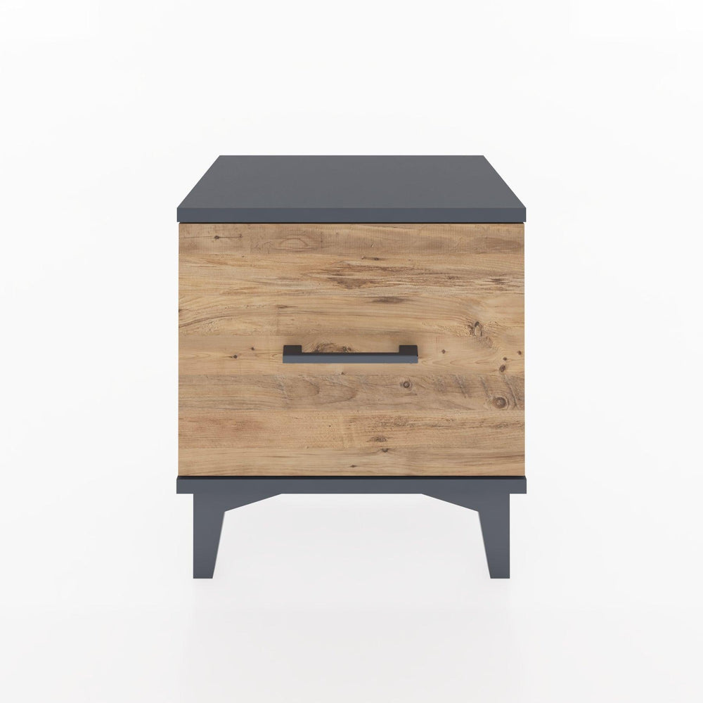 Woodntry Modüler Komodin Tek Çekmeceli 44x30x36 cm Antrasit - Woodntry