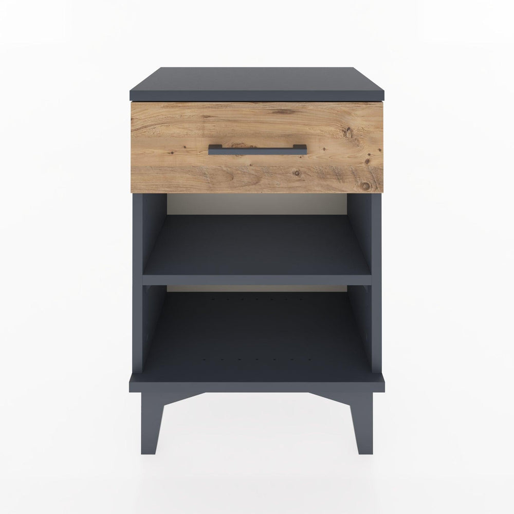 Woodntry Modüler Komodin Tek Çekmeceli 44x30x52 cm Antrasit - Woodntry