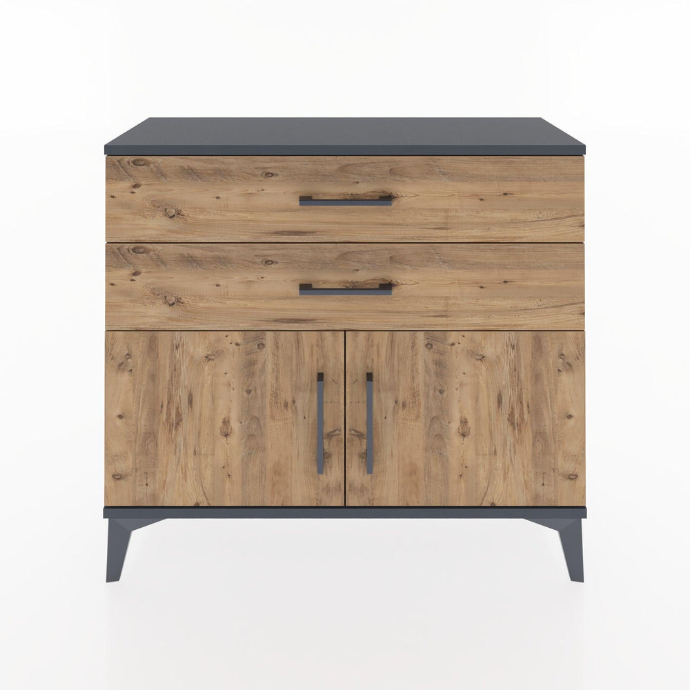 Woodntry Modüler Şifonyer Kapak ve Çekmeceli V3 88x30x68 cm Aytaşı - Woodntry