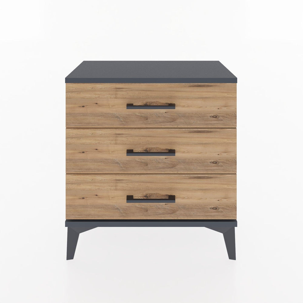 Woodntry Modular Nightstand Anthracite 60x30x52 cm Drawer C1-2