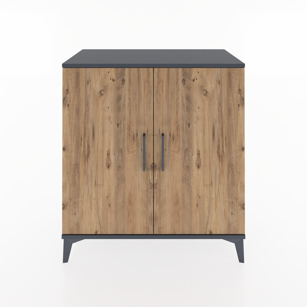 Woodntry Modüler Şifonyer Antrasit 88x44x84 cm Kapaklı K90-2