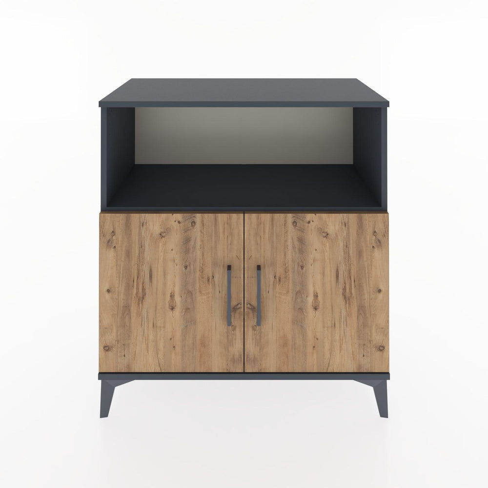 Woodntry Modular Dresser Anthracite 88x44x84 cm with Cover and Shelf KR40-2