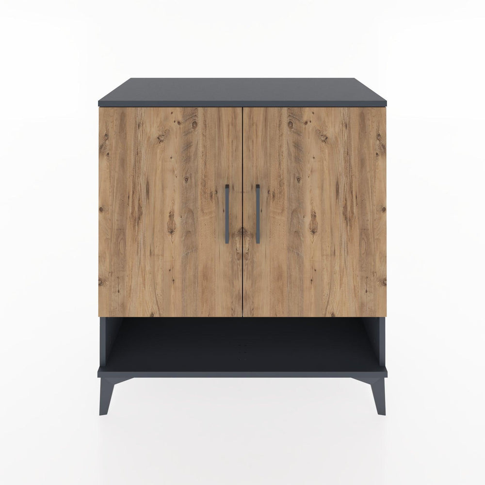 Woodntry Modular Dresser Anthracite 88x44x84 cm with Cover and Shelf KR76-2