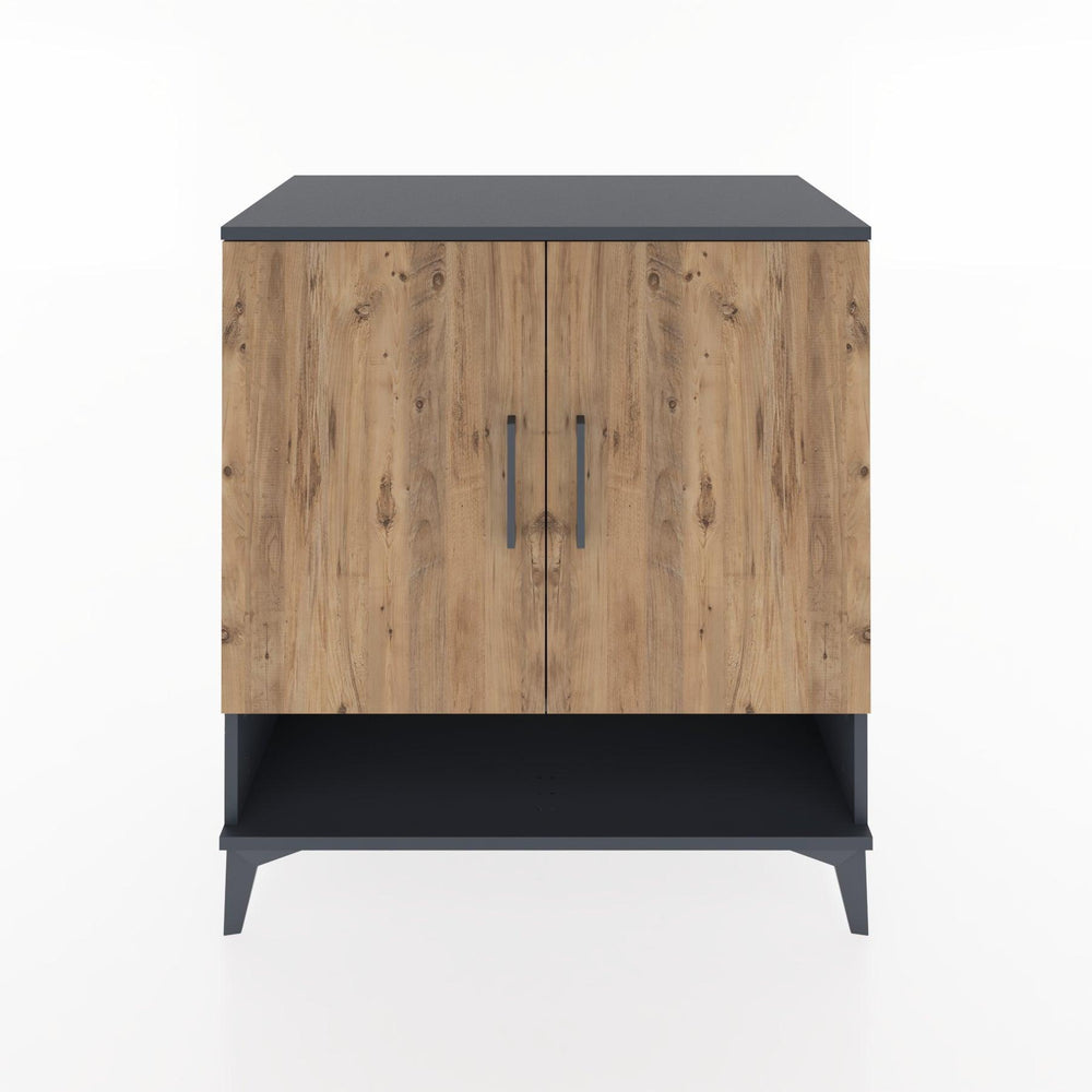 Woodntry Modular Dresser Anthracite 88x44x84 cm with Cover and Shelf KR75-2