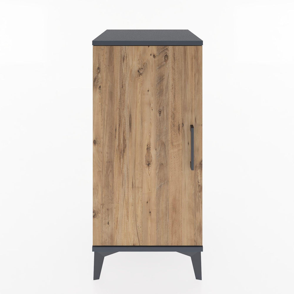 Woodntry Modular Nightstand Anthracite 44x44x84 cm with Lid K23-2