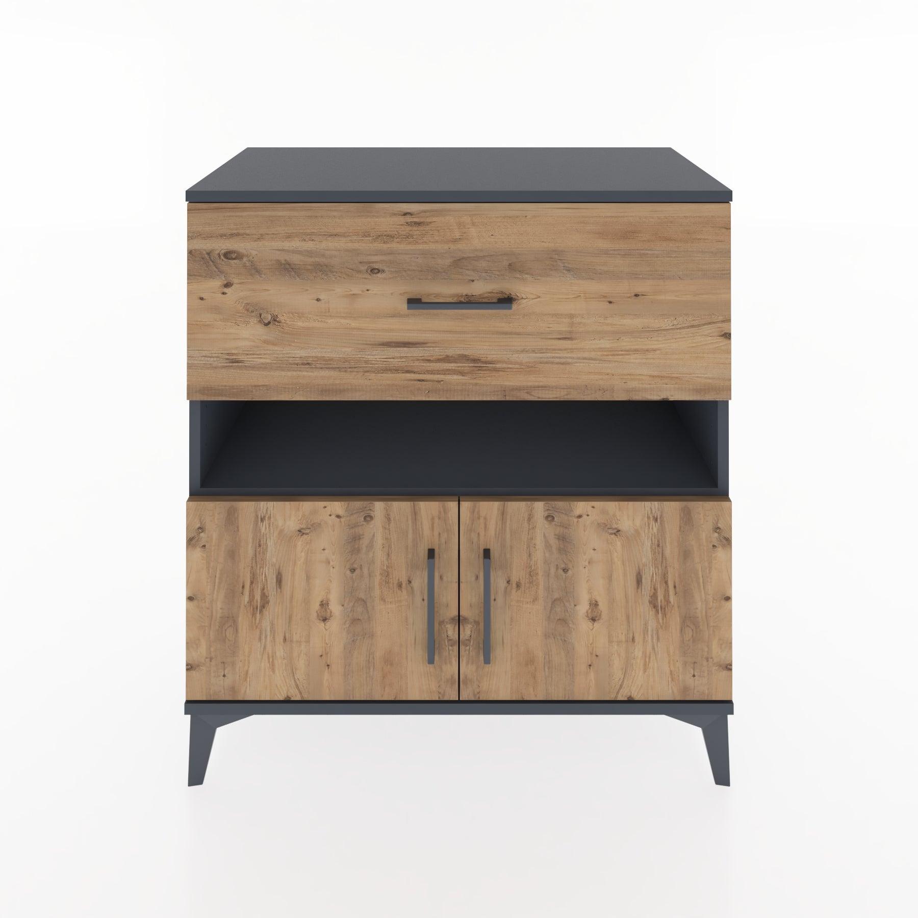 Woodntry Modular Dresser Anthracite 88x44x84 cm Functional F108-2