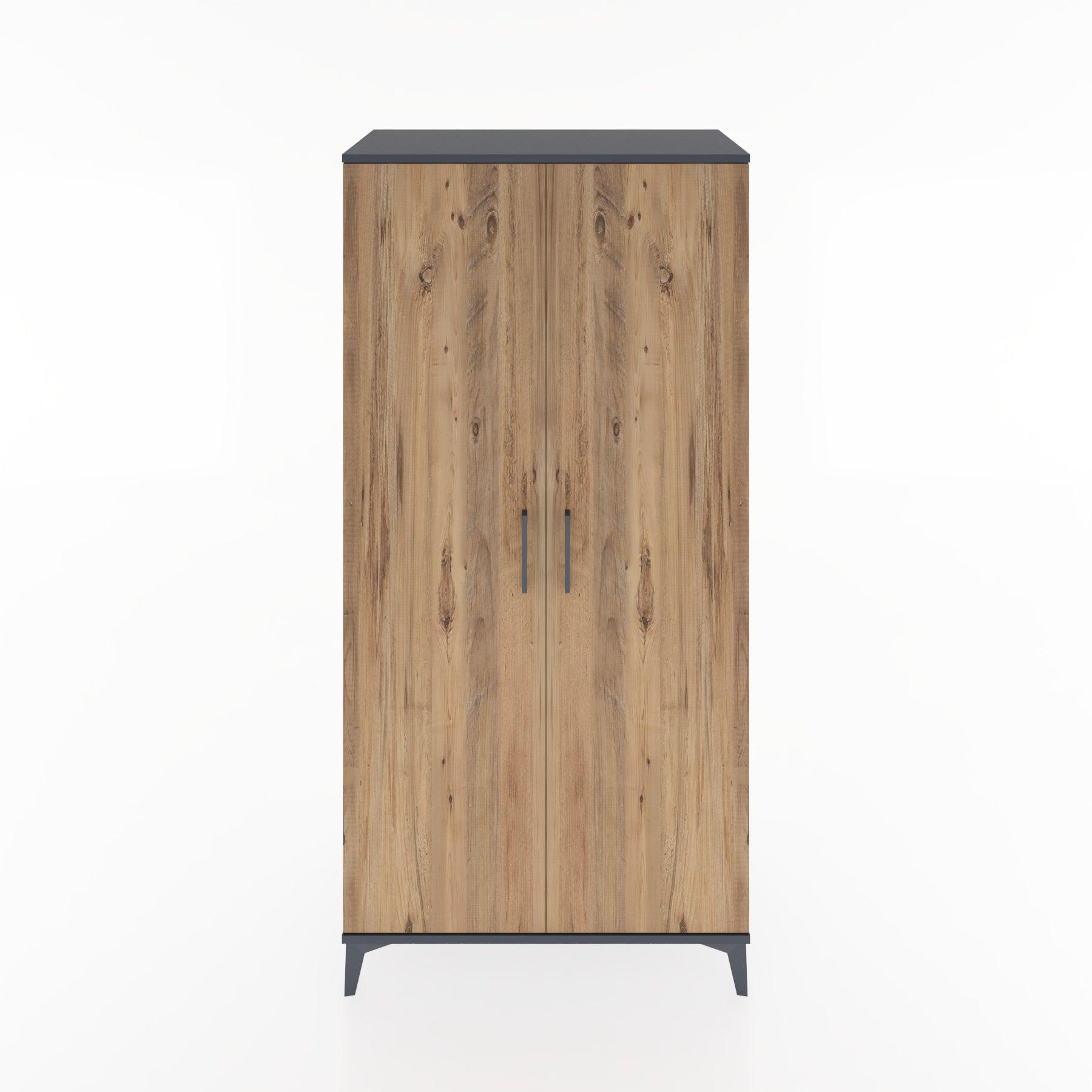 Woodntry Modular Cabinet Anthracite 88x44x170 cm with Cover K31-2