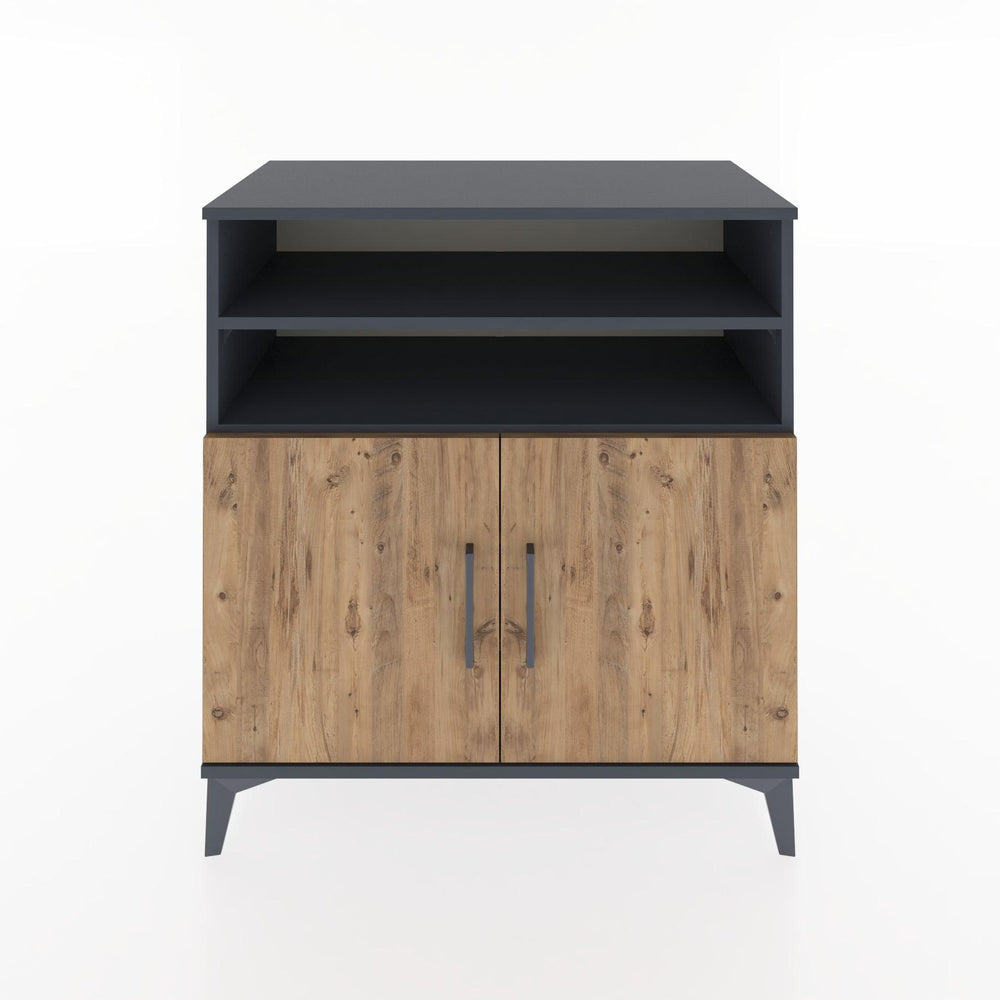 Woodntry Modular Dresser Anthracite 88x44x84 cm with Cover and Shelf KR37-2