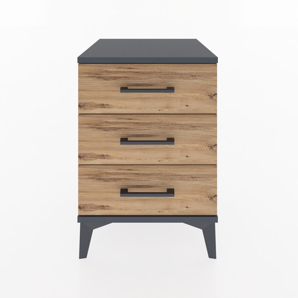 Woodntry Modular Nightstand Anthracite 44x44x52 cm Drawer C1-2