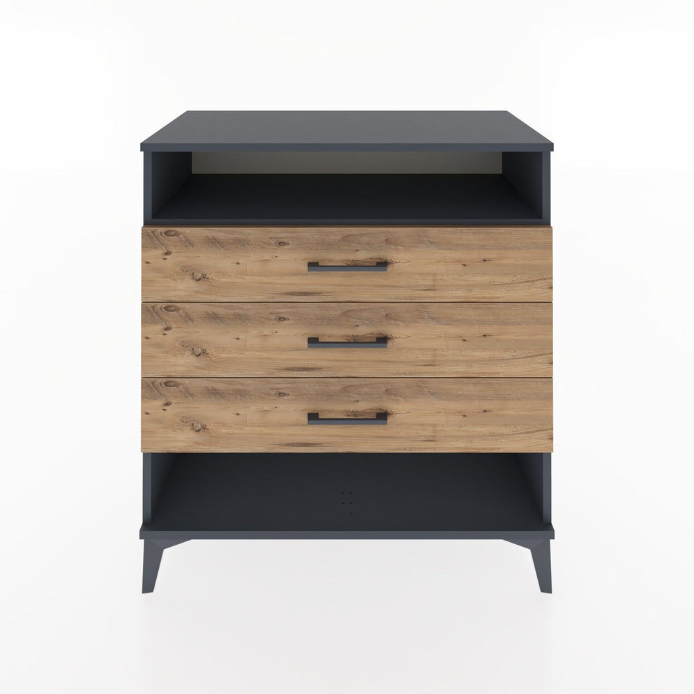 Woodntry Modular Dresser Anthracite 88x44x84 cm with Drawers and Shelves CR20-2