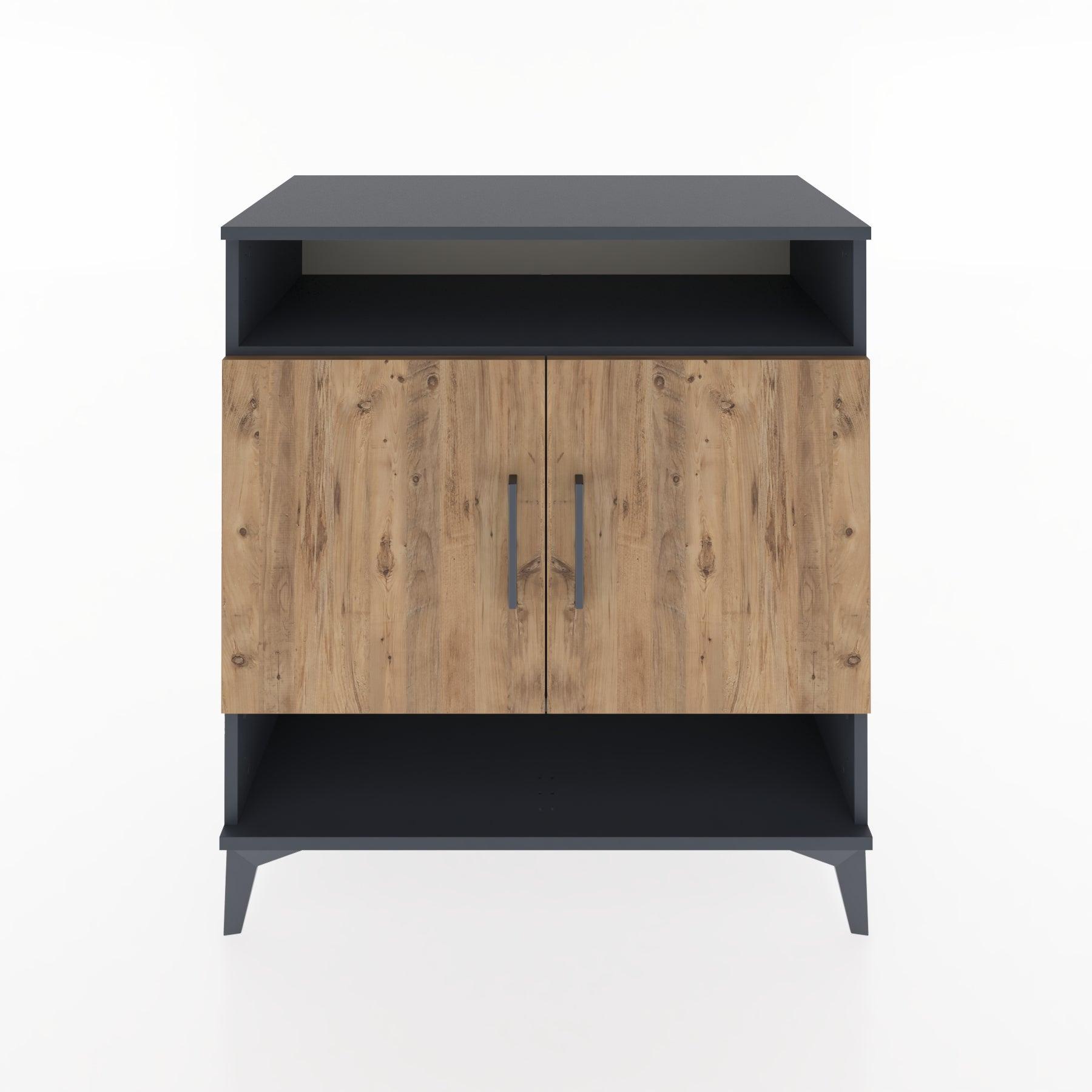 Woodntry Modular Dresser Anthracite 88x44x84 cm with Cover and Shelf KR69-2