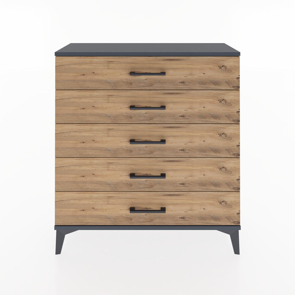 Woodntry Modular Dresser Anthracite 88x30x84 cm Drawer C1-2