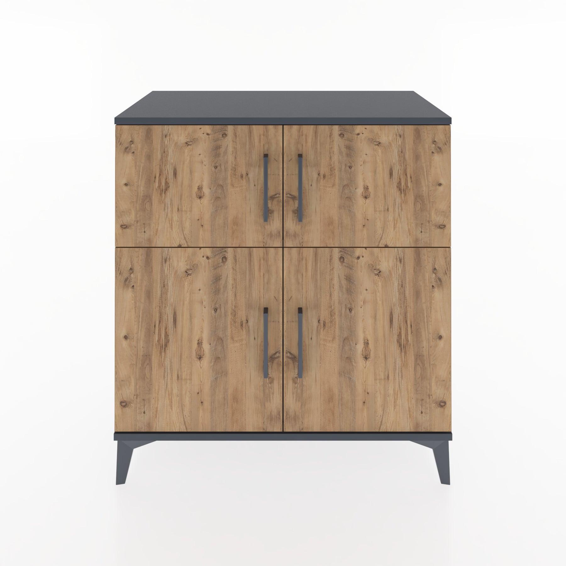 Woodntry Modular Dresser Anthracite 88x44x84 cm Covered K57-2