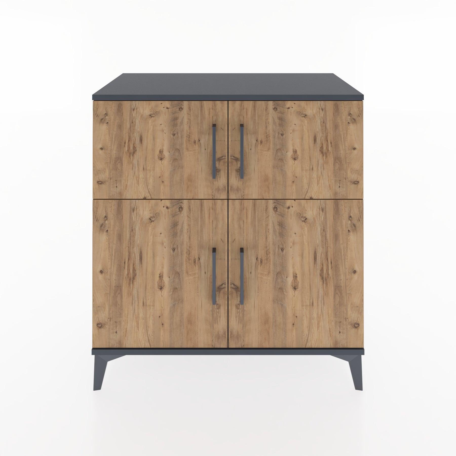 Woodntry Modular Dresser Anthracite 88x44x84 cm Covered K54-2