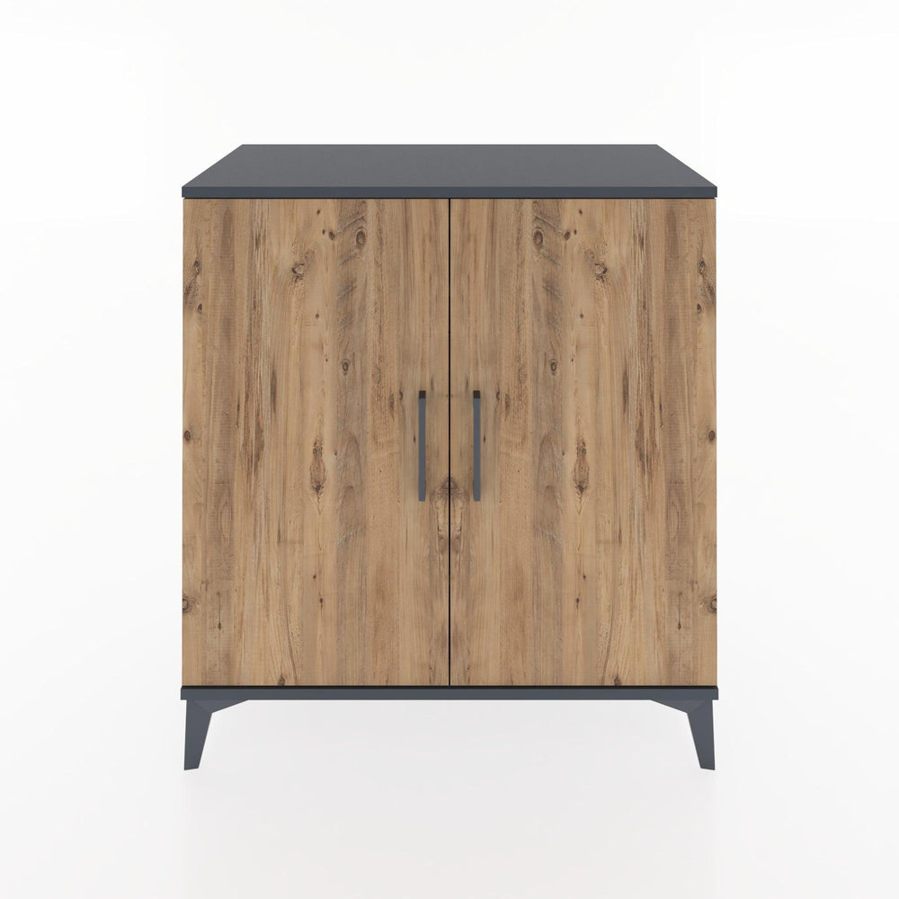 Woodntry Modüler Şifonyer Antrasit 88x44x84 cm Kapaklı K88-2