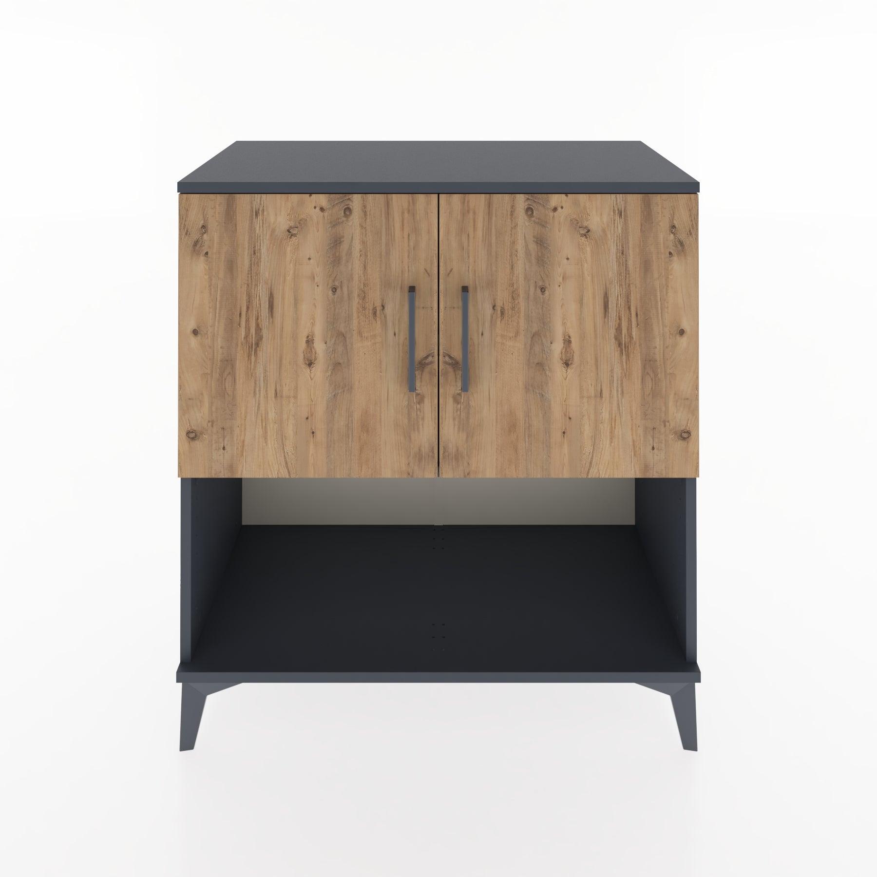 Woodntry Modular Dresser Anthracite 88x44x84 cm with Cover and Shelf KR44-2