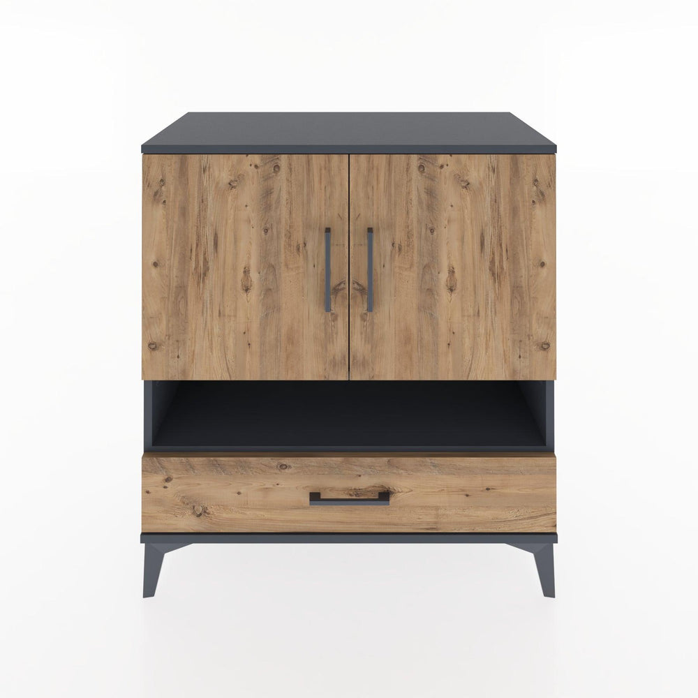 Woodntry Modular Dresser Anthracite 88x44x84 cm Functional F28-2