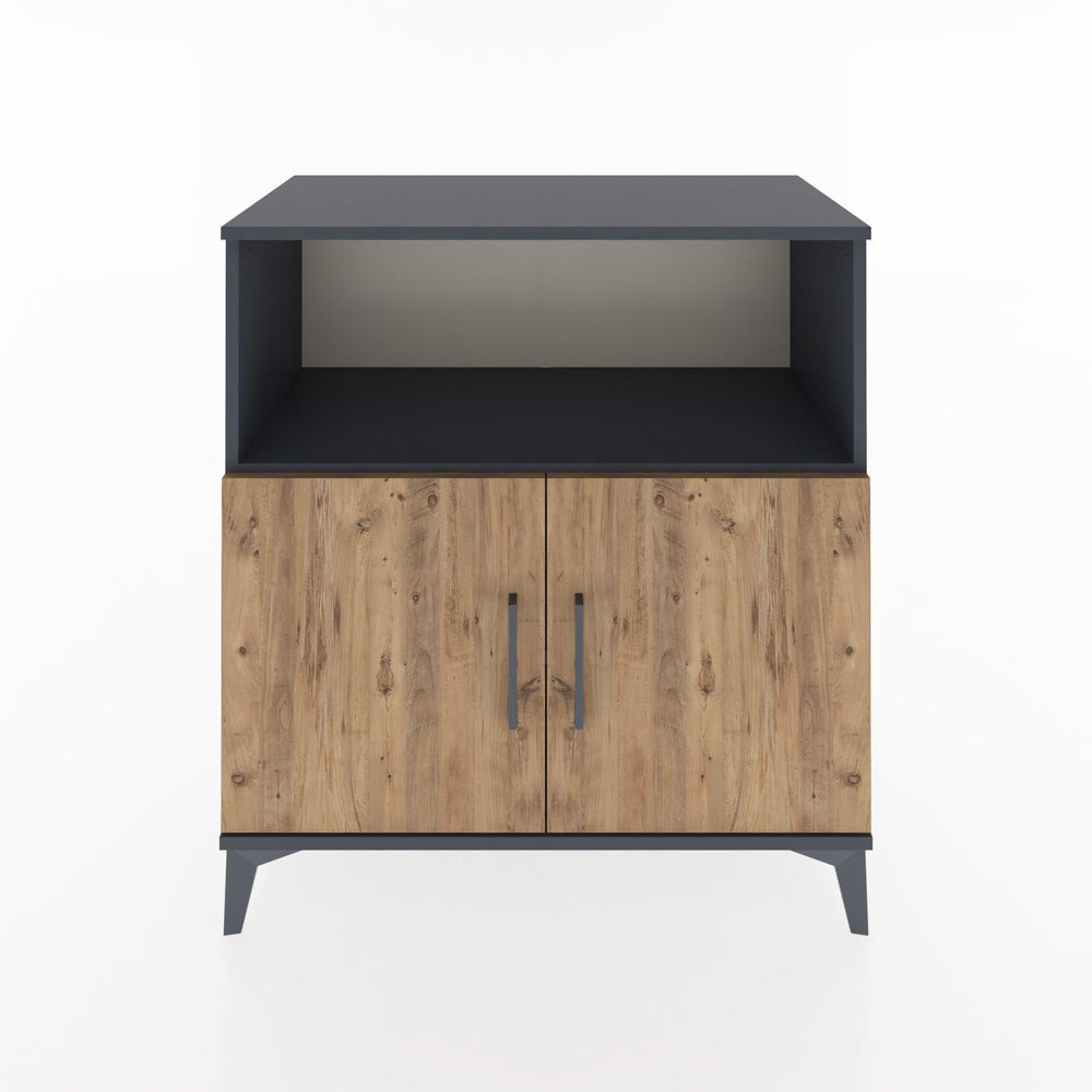 Woodntry Modular Dresser Anthracite 88x44x84 cm with Cover and Shelf KR41-2