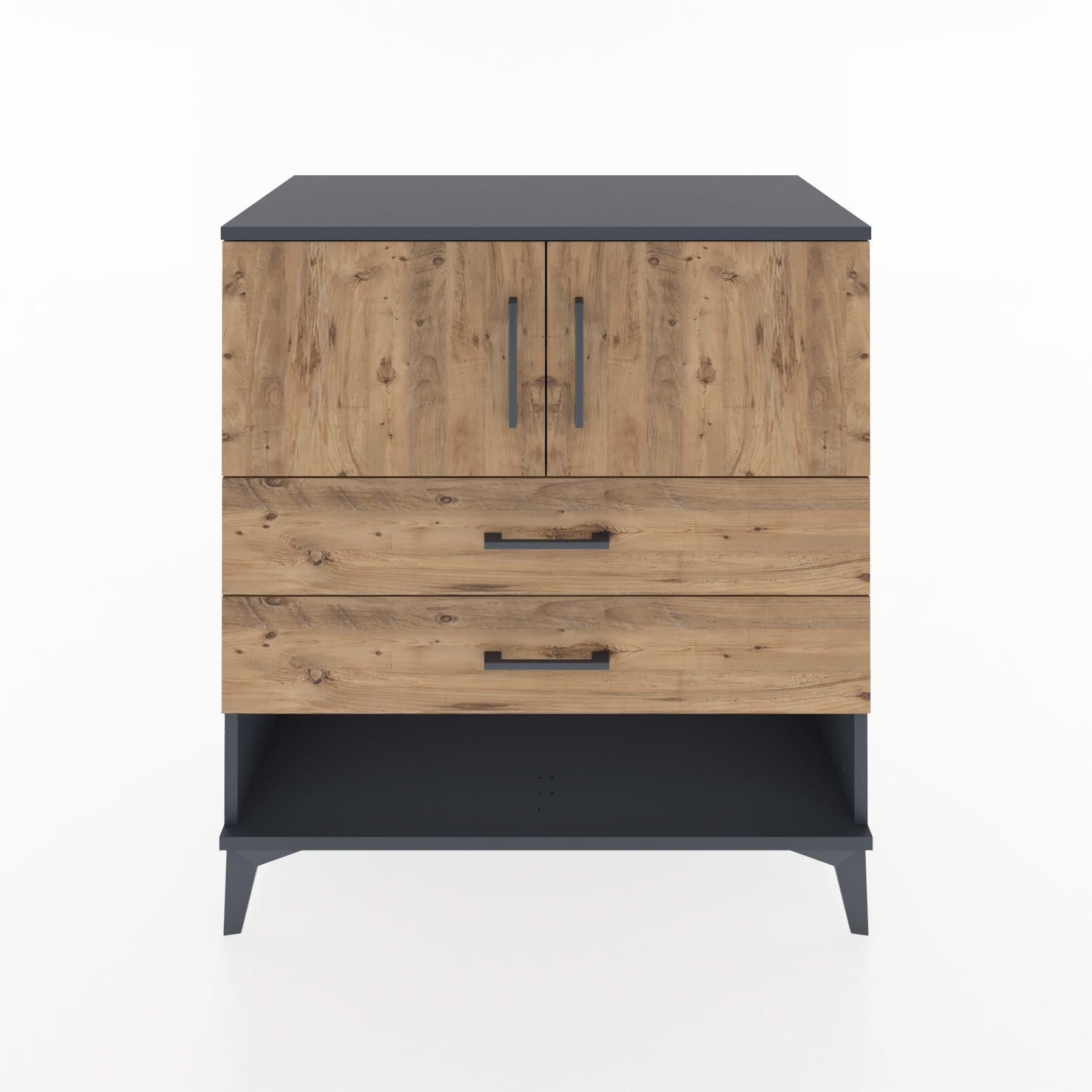 Woodntry Modular Dresser Anthracite 88x44x84 cm Functional F99-2