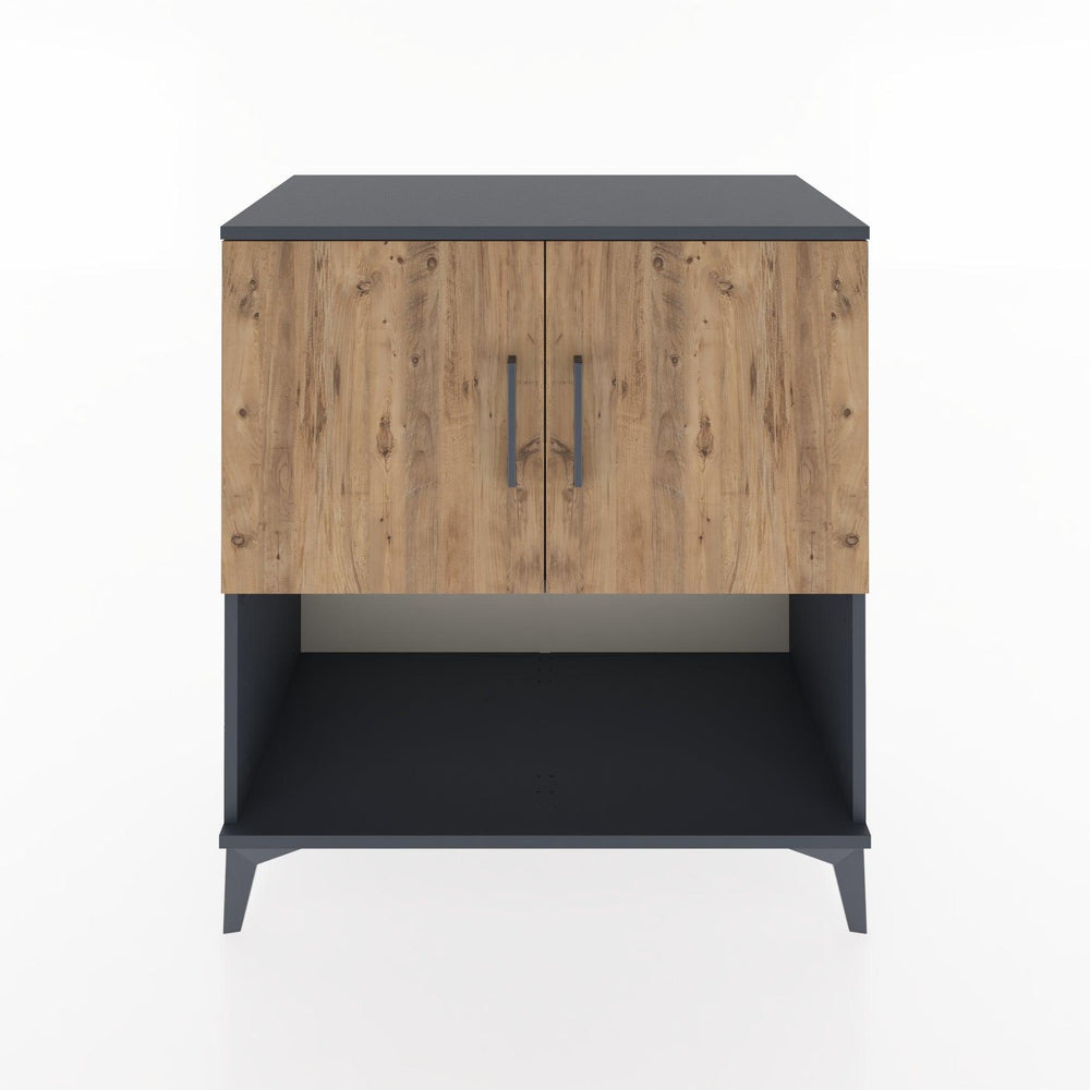 Woodntry Modular Dresser Anthracite 88x44x84 cm with Cover and Shelf KR45-2