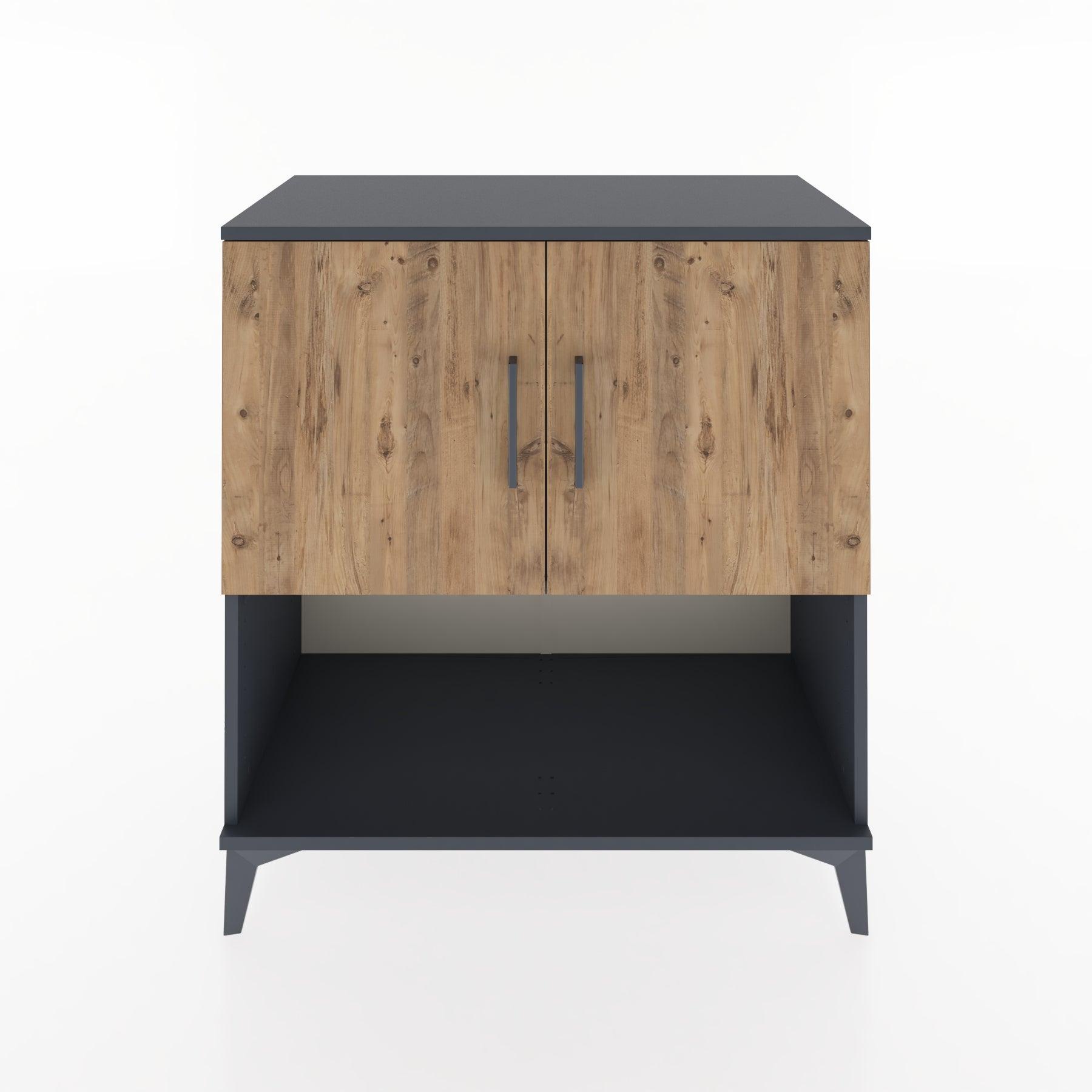 Woodntry Modular Dresser Anthracite 88x44x84 cm with Cover and Shelf KR45-2