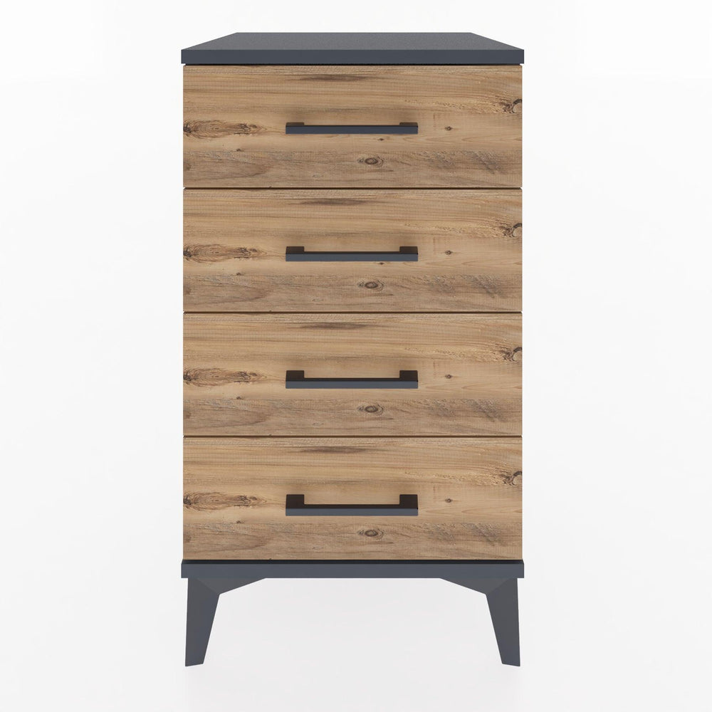 Woodntry Modular Nightstand Anthracite 44x44x68 cm Drawer C1-2