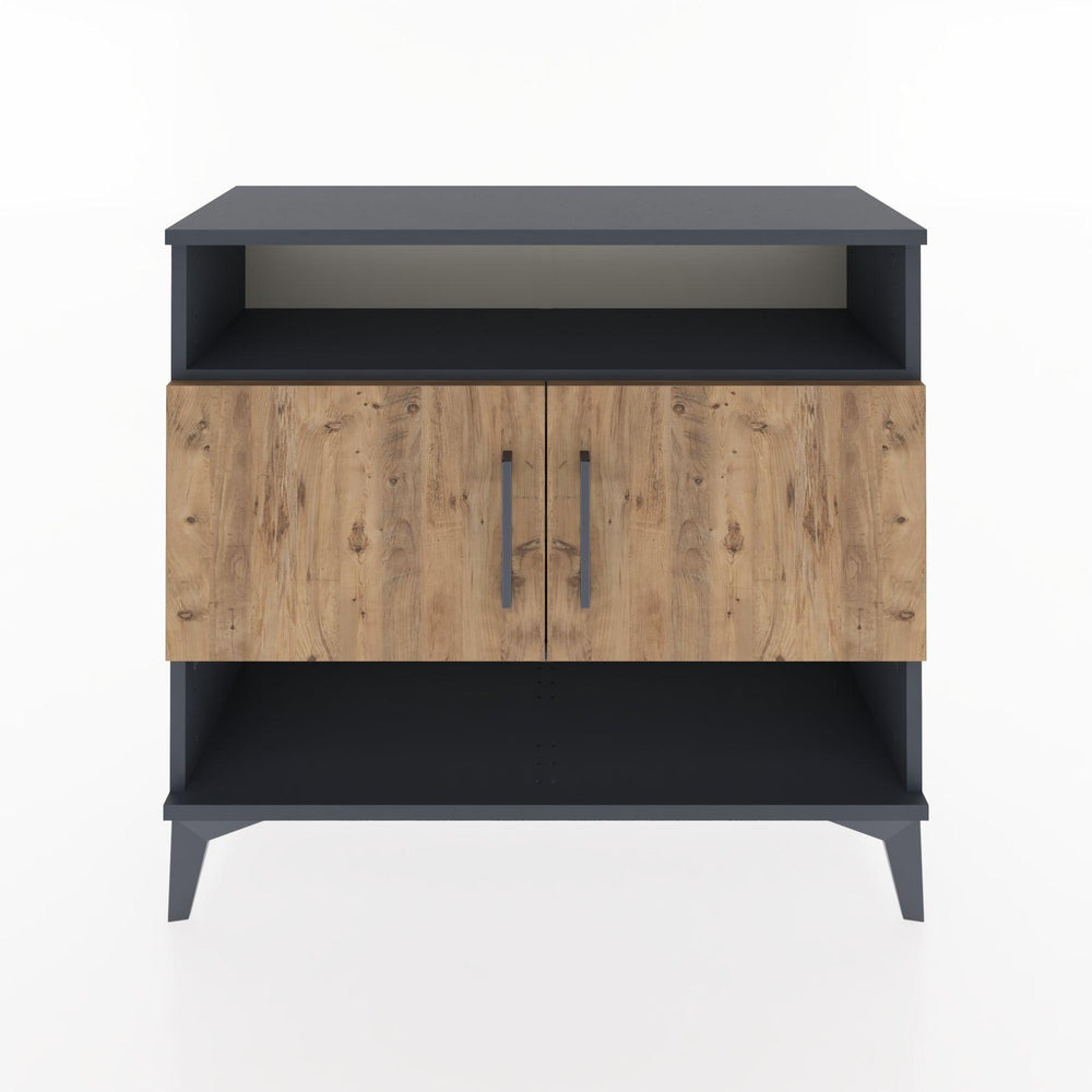 Woodntry Modüler Şifonyer Raf ve İki Kapaklı V3 88x30x68 cm Çam - Woodntry