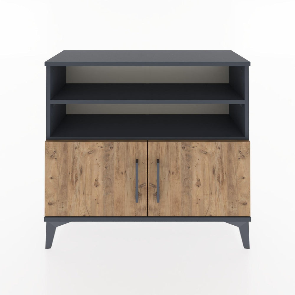 Woodntry Modüler Şifonyer Raf Çekmece Kapaklı 88x30x68 cm Çam - Woodntry