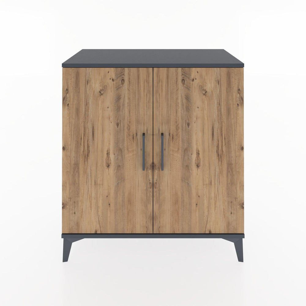 Woodntry Modüler Şifonyer Antrasit 88x44x84 cm Kapaklı K87-2