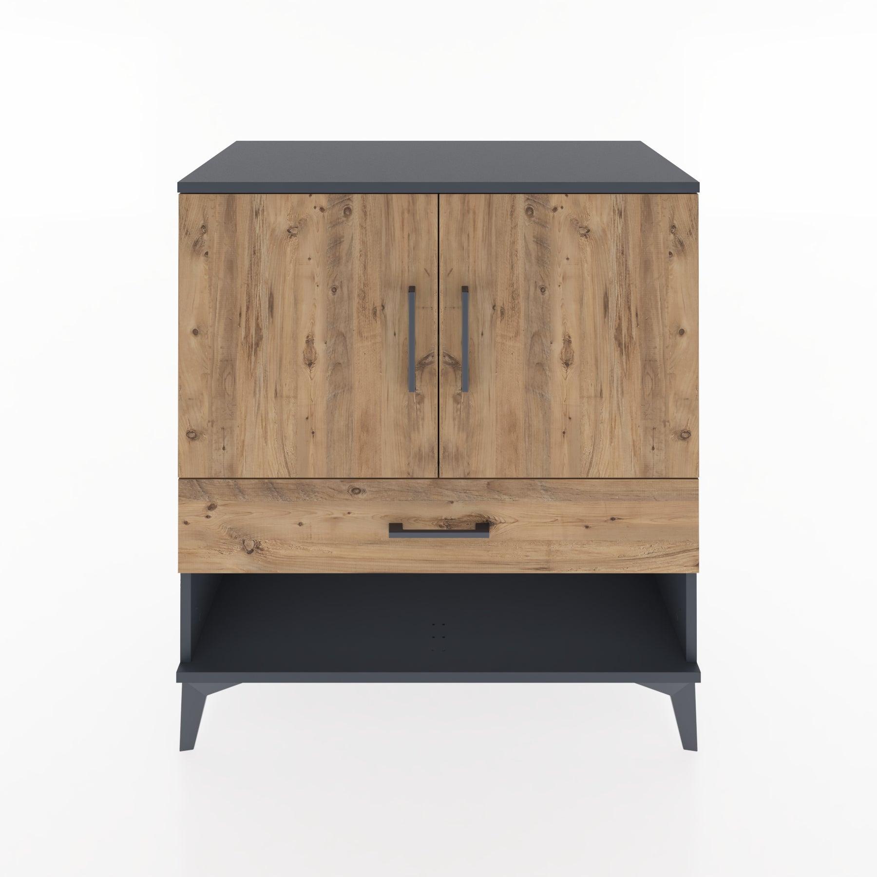 Woodntry Modular Dresser Anthracite 88x44x84 cm Functional F26-2