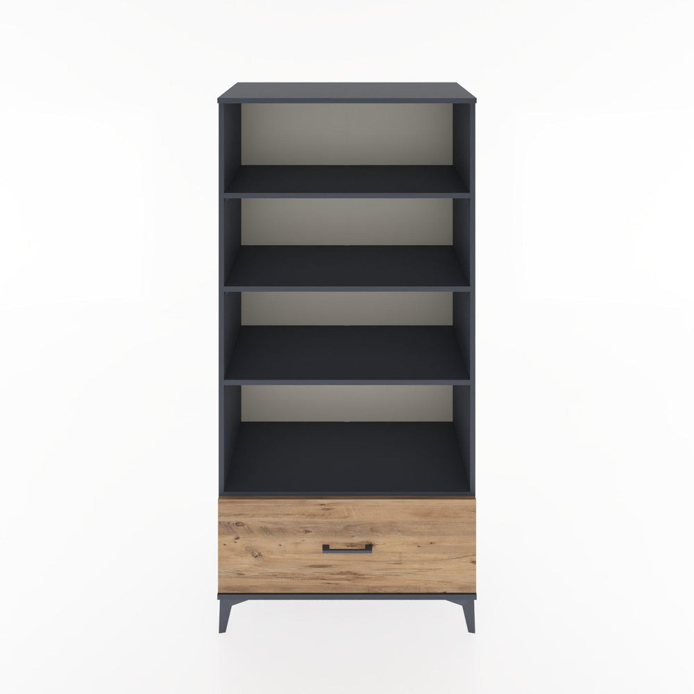 Woodntry Modular Cabinet Anthracite 88x44x170 cm with Drawers and Shelves CR44-2