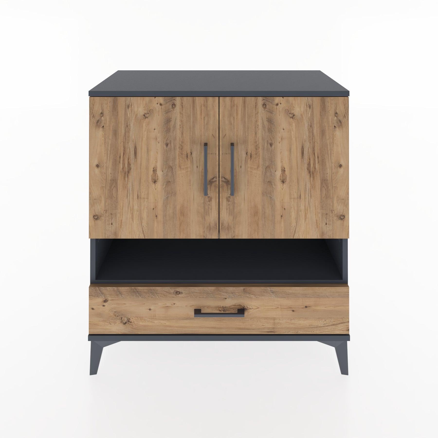Woodntry Modular Dresser Anthracite 88x44x84 cm Functional F30-2