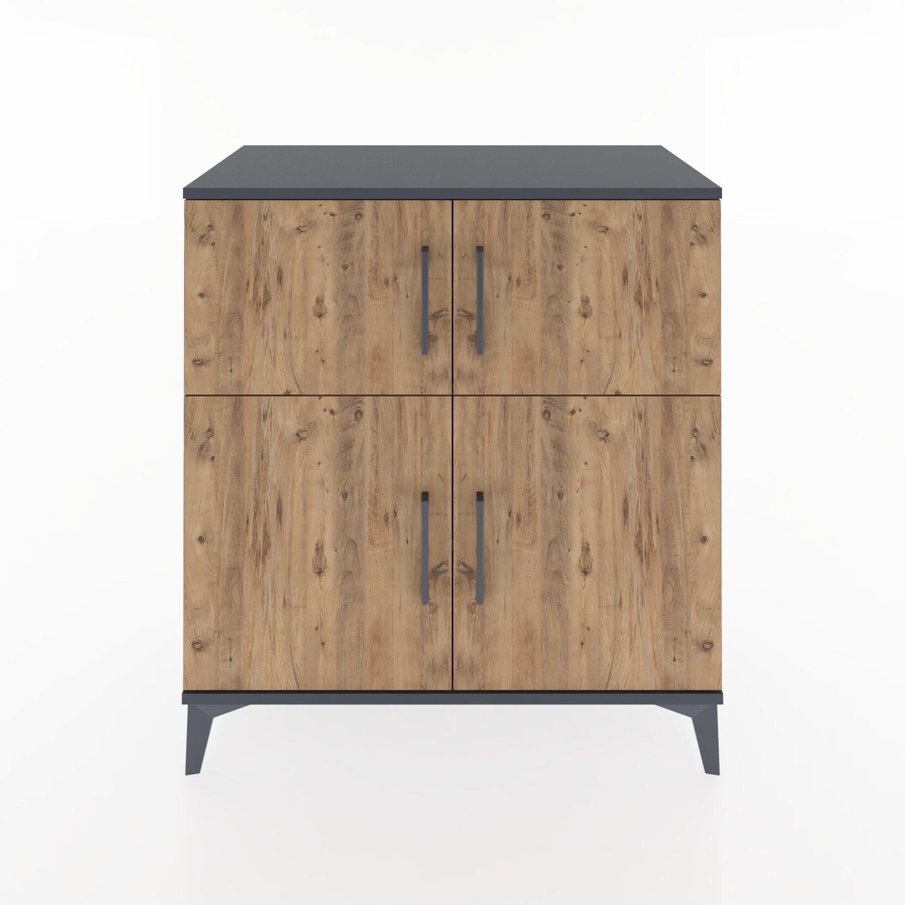 Woodntry Modular Dresser Anthracite 88x44x84 cm Covered K53-2
