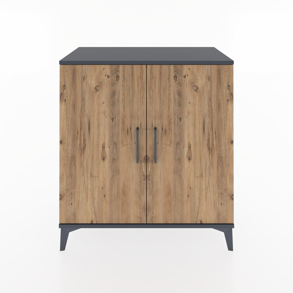 Woodntry Modüler Şifonyer Antrasit 88x44x84 cm Kapaklı K89-2