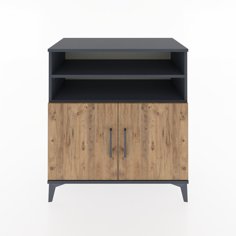 Woodntry Modular Dresser Anthracite 88x44x84 cm with Cover and Shelf KR38-2