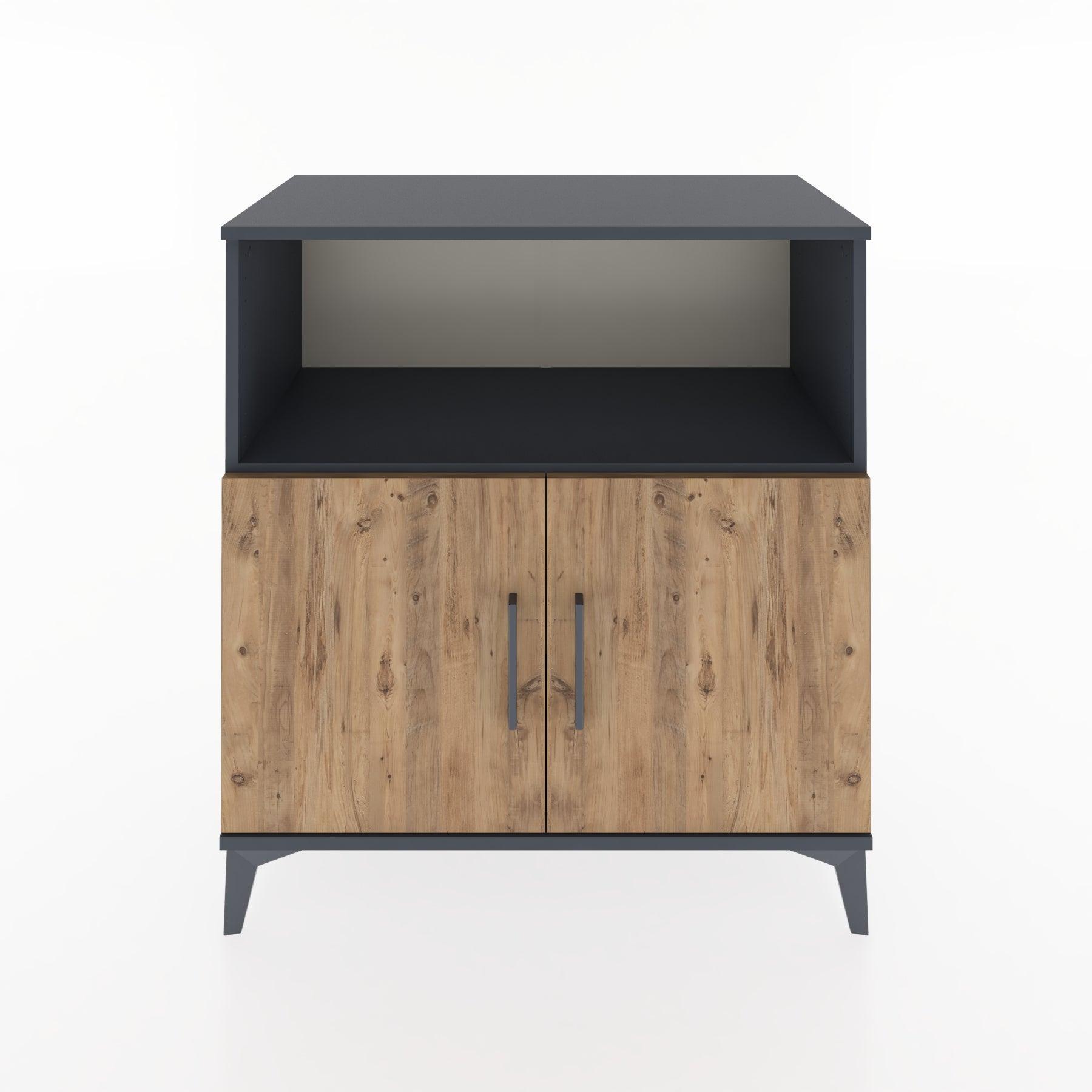 Woodntry Modular Dresser Anthracite 88x44x84 cm with Cover and Shelf KR42-2
