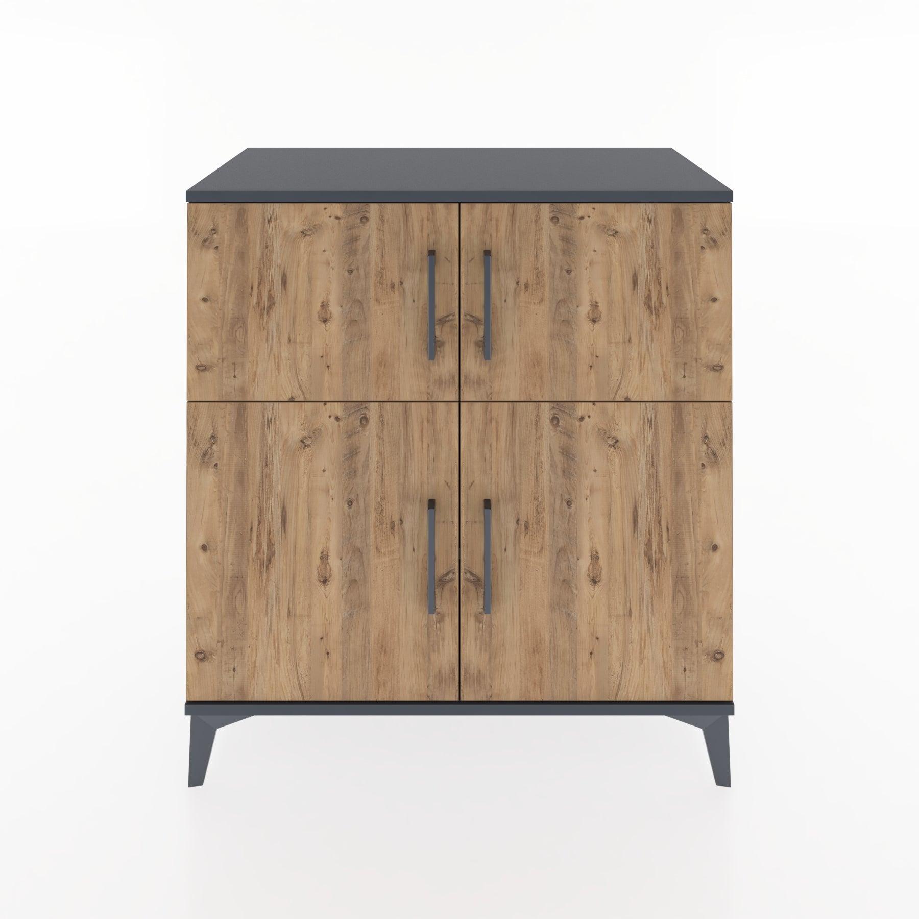 Woodntry Modular Dresser Anthracite 88x44x84 cm Covered K56-2