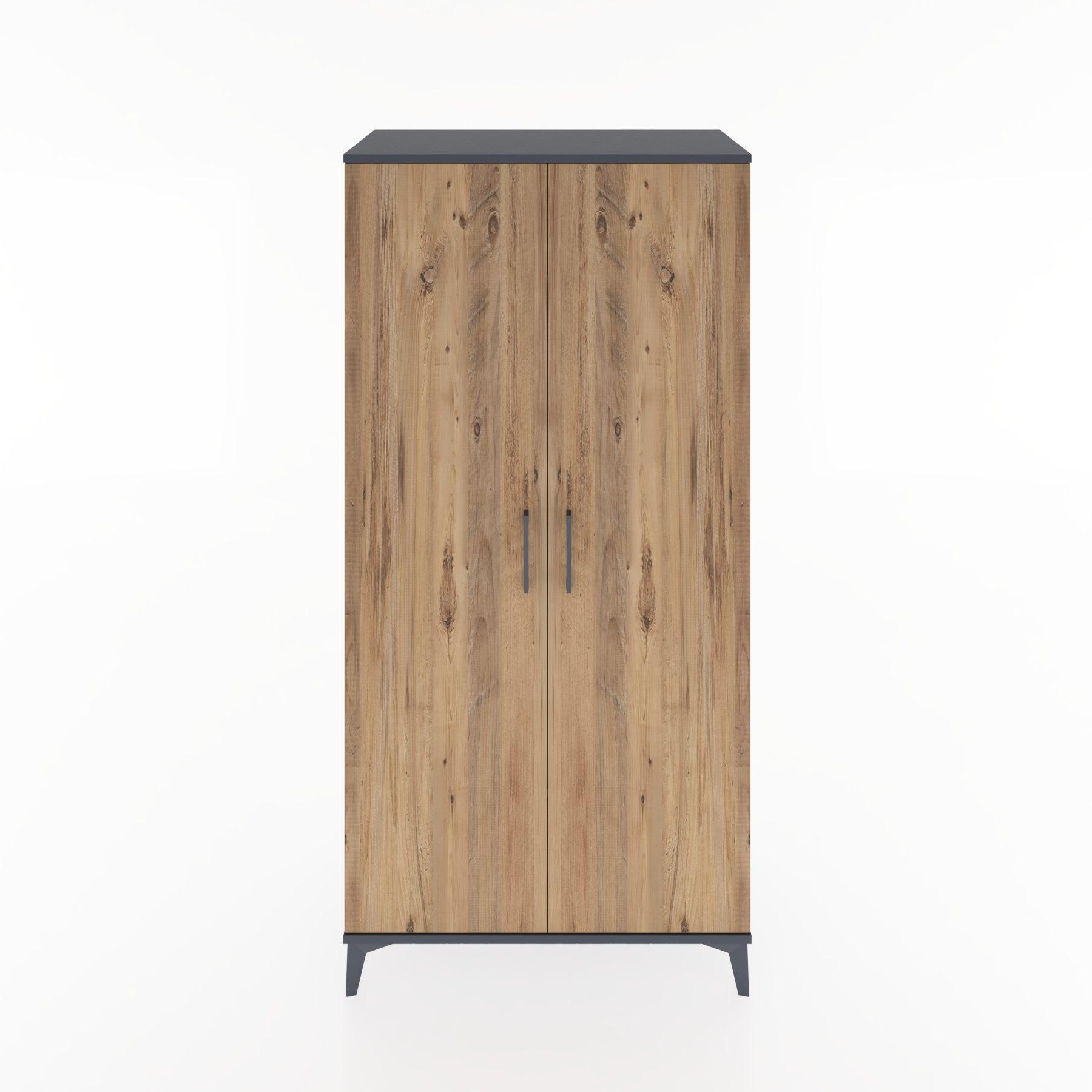 Woodntry Modular Cabinet Anthracite 88x44x170 cm with Cover K9-2