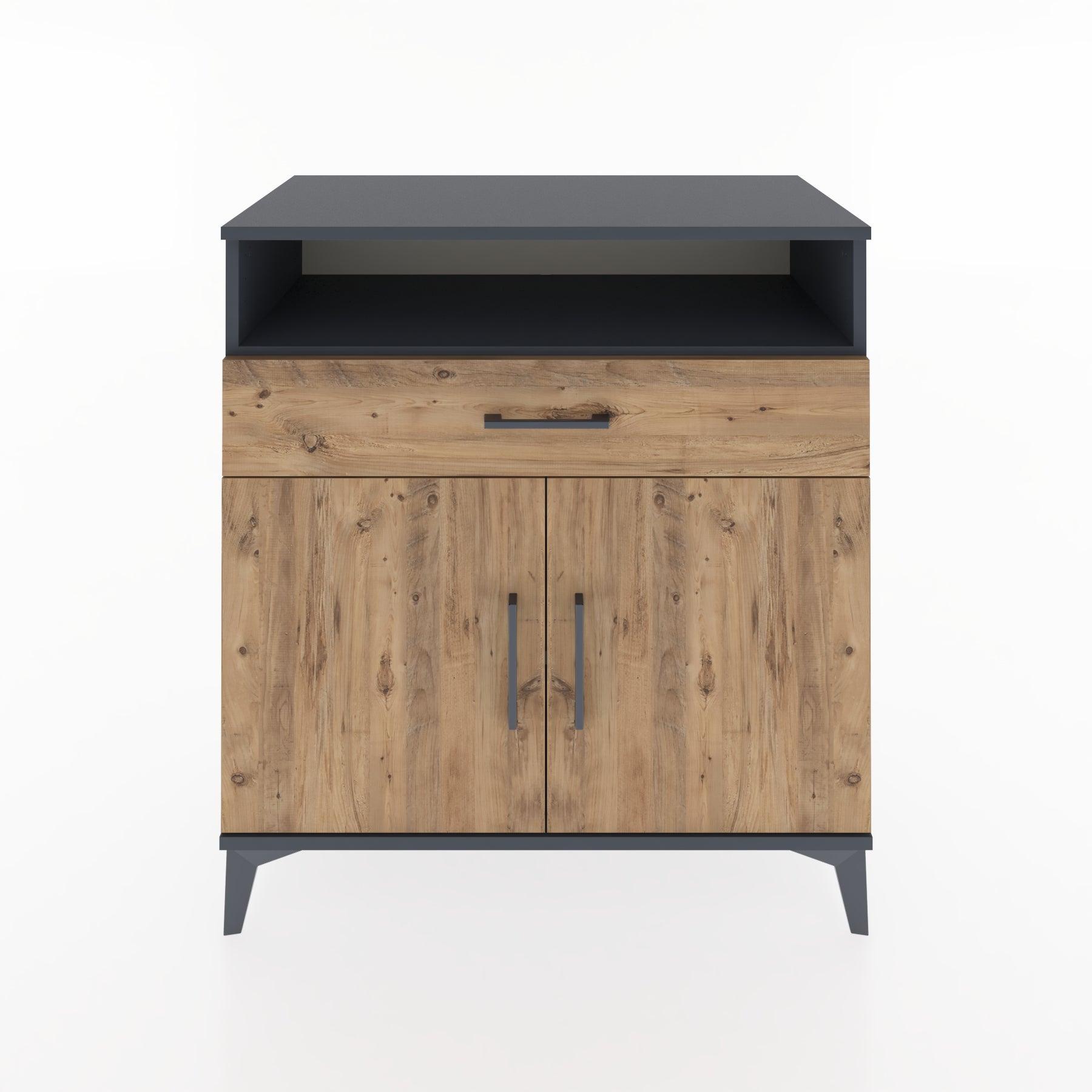 Woodntry Modular Dresser Anthracite 88x44x84 cm Functional F35-2