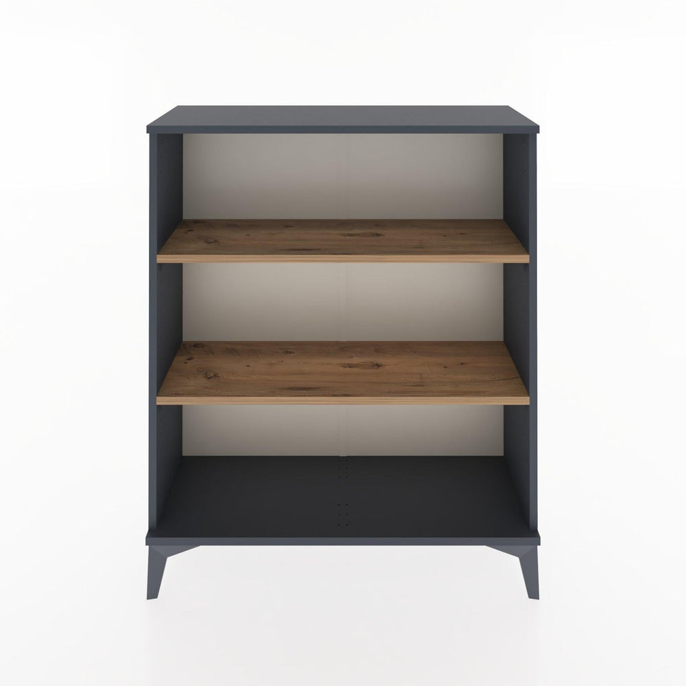 Woodntry Modüler Şifonyer Antrasit 88x30x94 cm Raflı R20-2