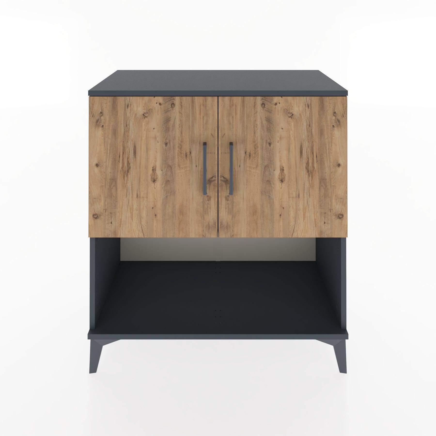 Woodntry Modular Dresser Anthracite 88x44x84 cm with Cover and Shelf KR43-2