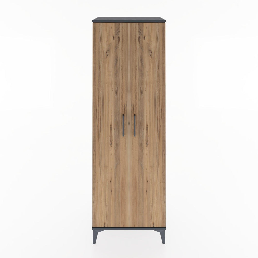 Woodntry Modüler Dolap Antrasit 60x44x170 cm Kapaklı K9-2