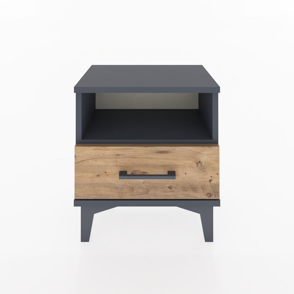 Woodntry Modüler Komodin Raf ve Çekmece 44x30x36 cm Antrasit - Woodntry