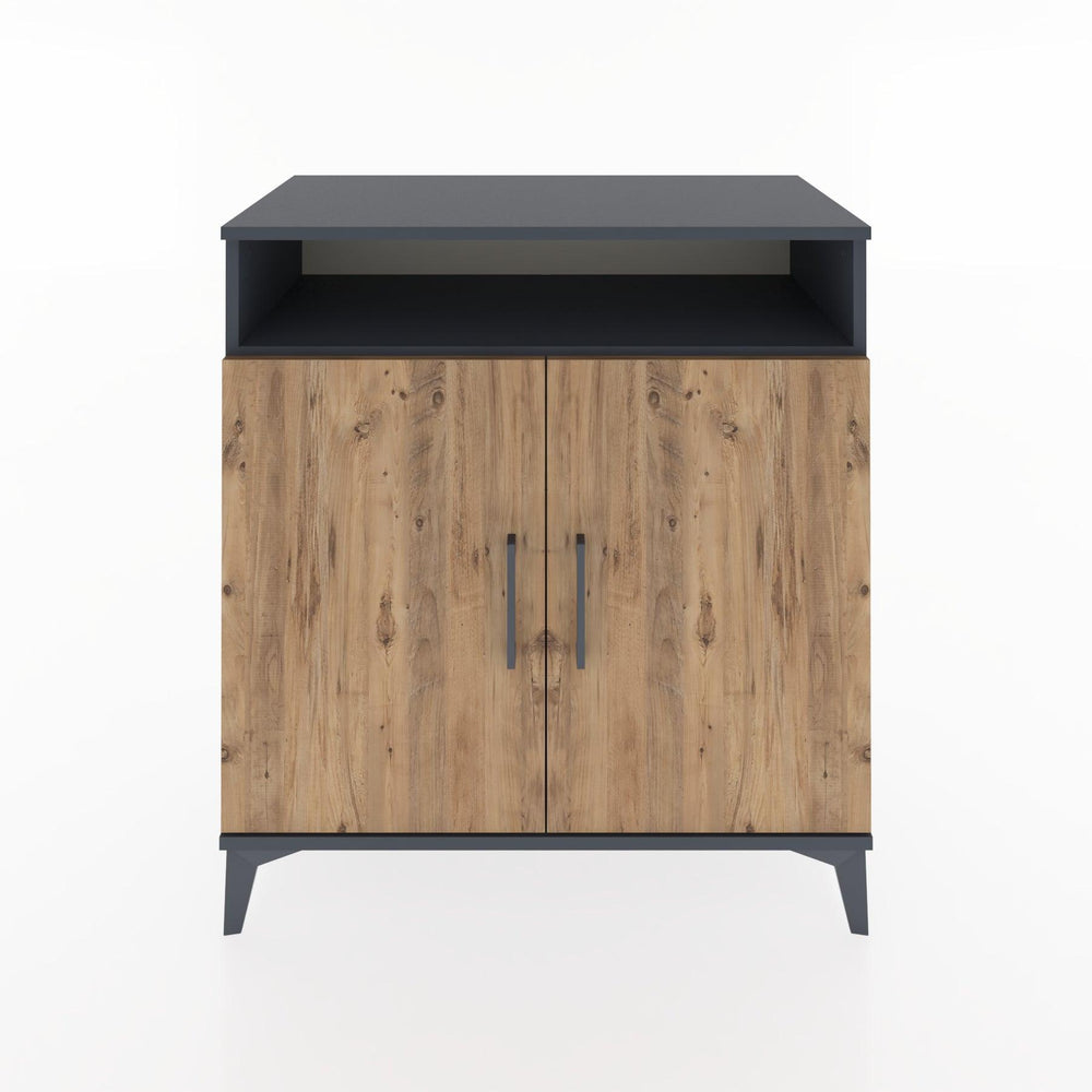 Woodntry Modular Dresser Anthracite 88x44x84 cm with Cover and Shelf KR85-2