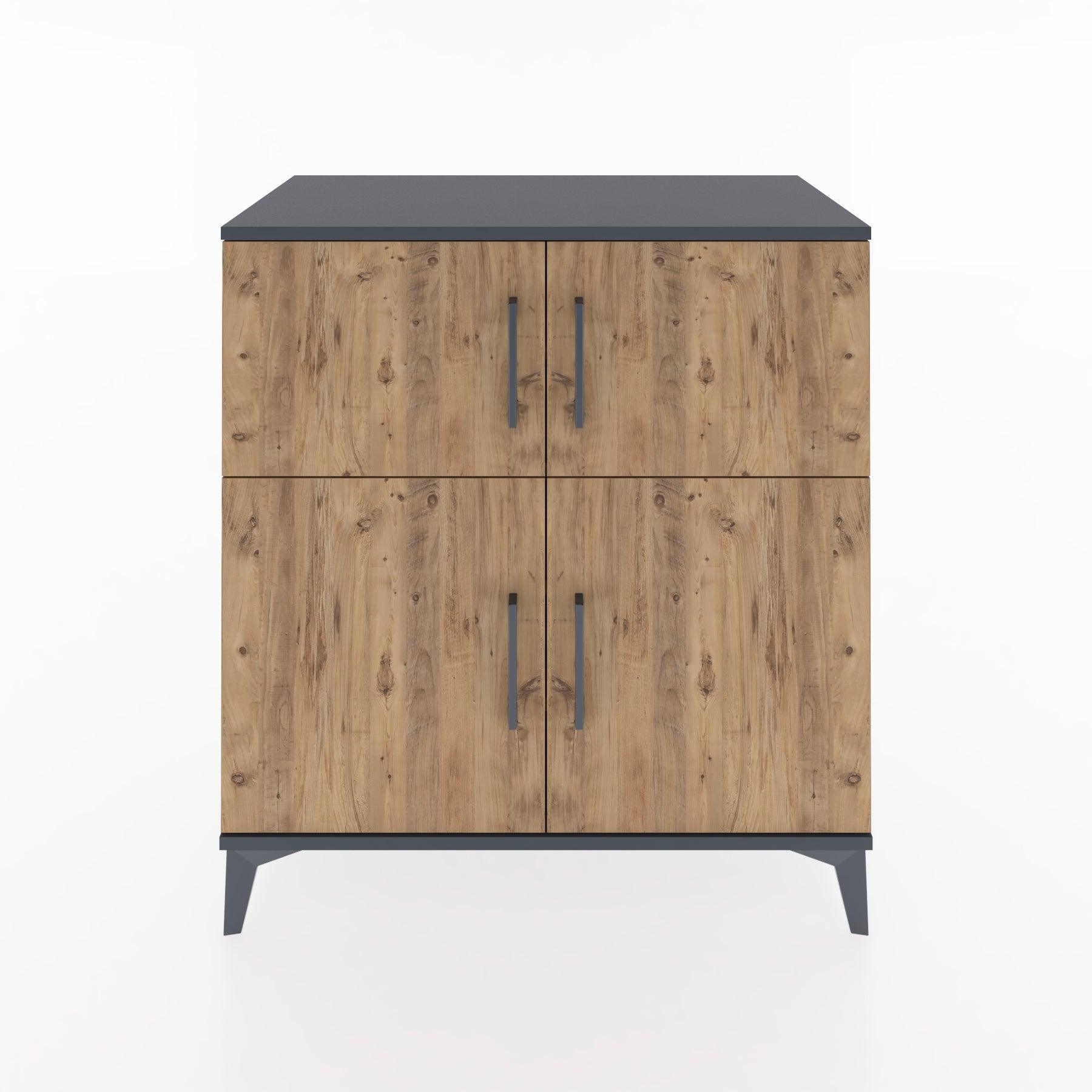 Woodntry Modular Dresser Anthracite 88x44x84 cm with Cover K52-2