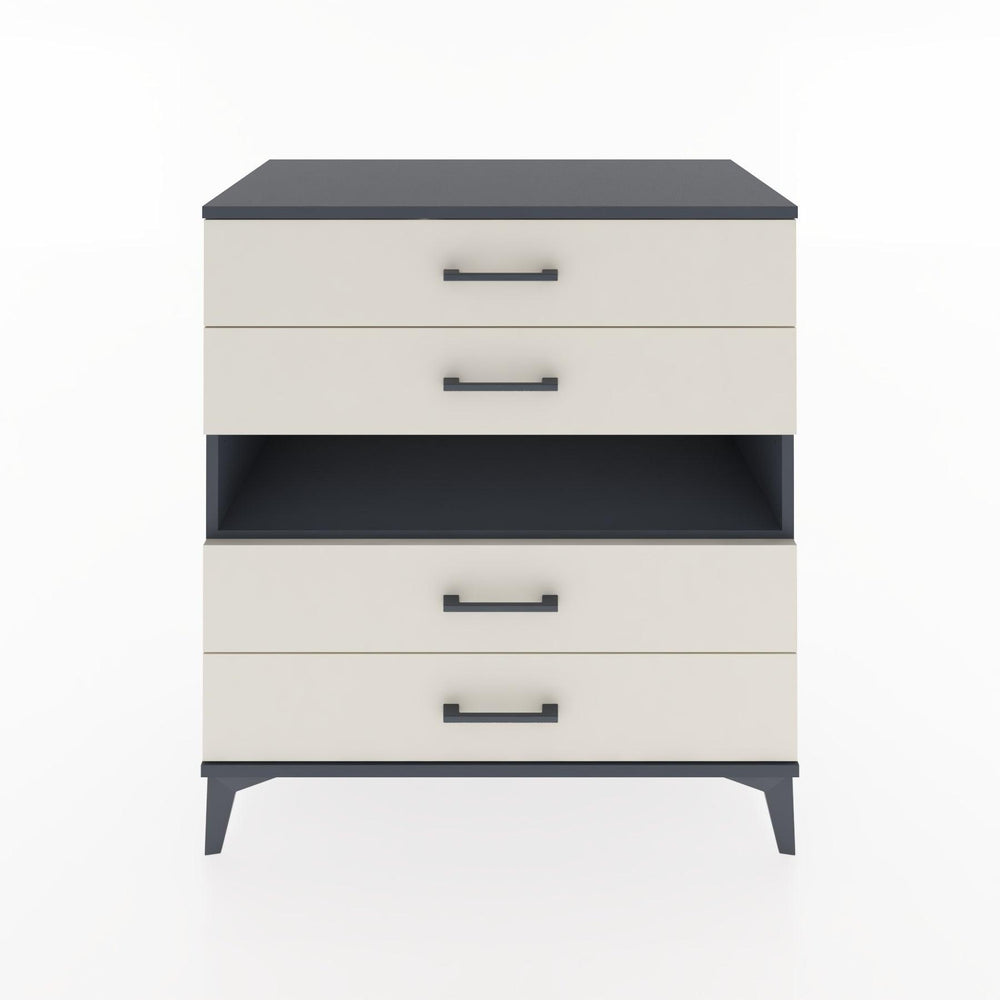 Woodntry Modular Dresser Anthracite 88x44x84 cm with Drawers and Shelves CR21-2