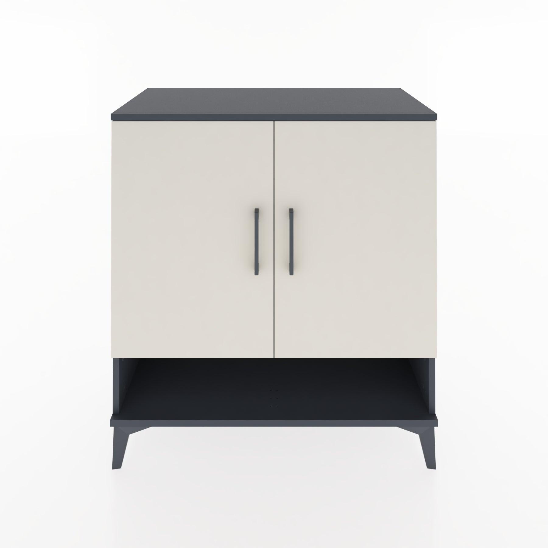 Woodntry Modular Dresser Anthracite 88x44x84 cm with Cover and Shelf KR77-2