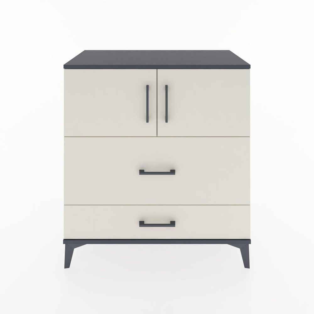 Woodntry Modular Dresser Anthracite 88x44x84 cm with Cover and Drawer KC114-2